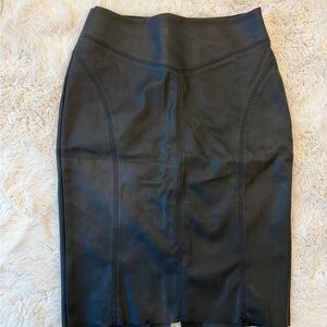 Express Black Pencil Skirt Faux leather